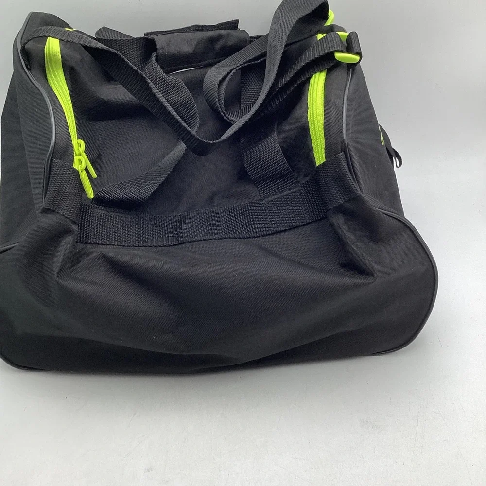 Adidas Duffel Bag Black Neon Green Gym Travel Sports Bag